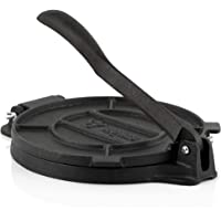 BBQ-Toro Prensa para Tortillas de Hierro Fundido I Ø 20 cm I Tortilla Casera I Comida Mexicana (Ø 20 cm)